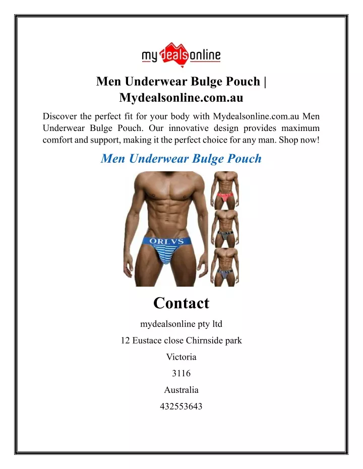 men underwear bulge pouch mydealsonline com au