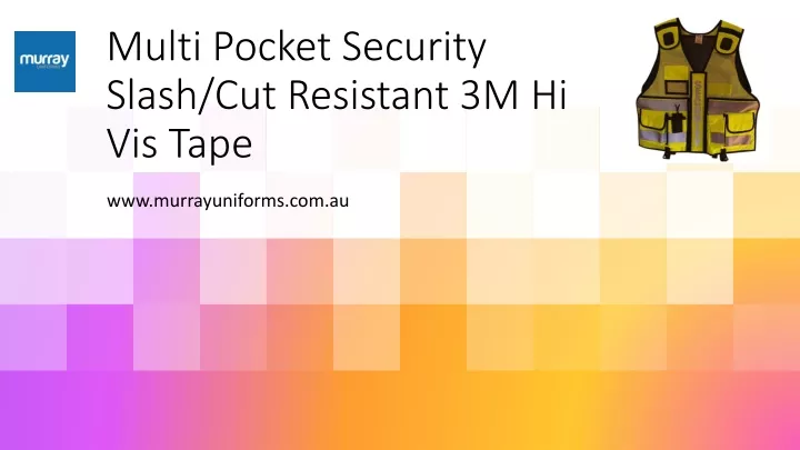 multi pocket security slash cut resistant 3m hi vis tape