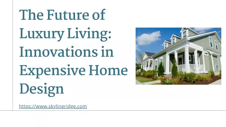 the future of luxury living innovations