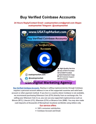 Buy Verified Coinbase Accounts