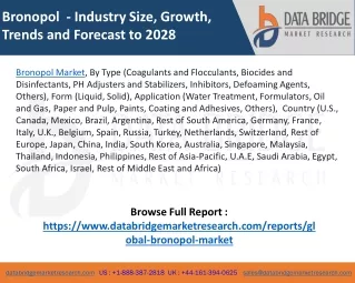 bronopol industry size growth trends and forecast