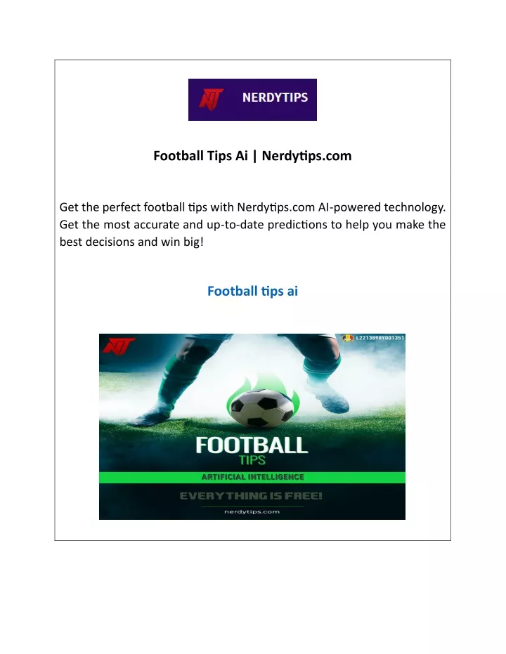 football tips ai nerdytips com