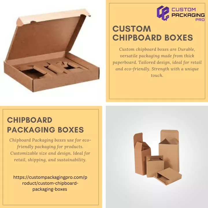 custom chipboard boxes