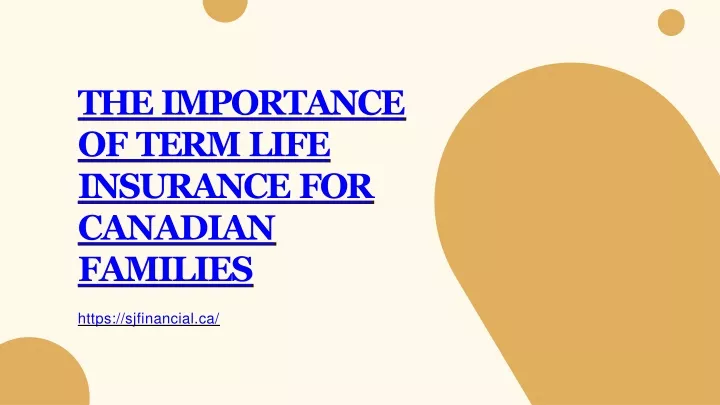 the importance of term life