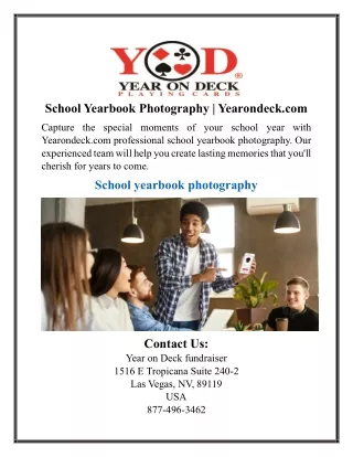 School Yearbook Photography | Yearondeck.com