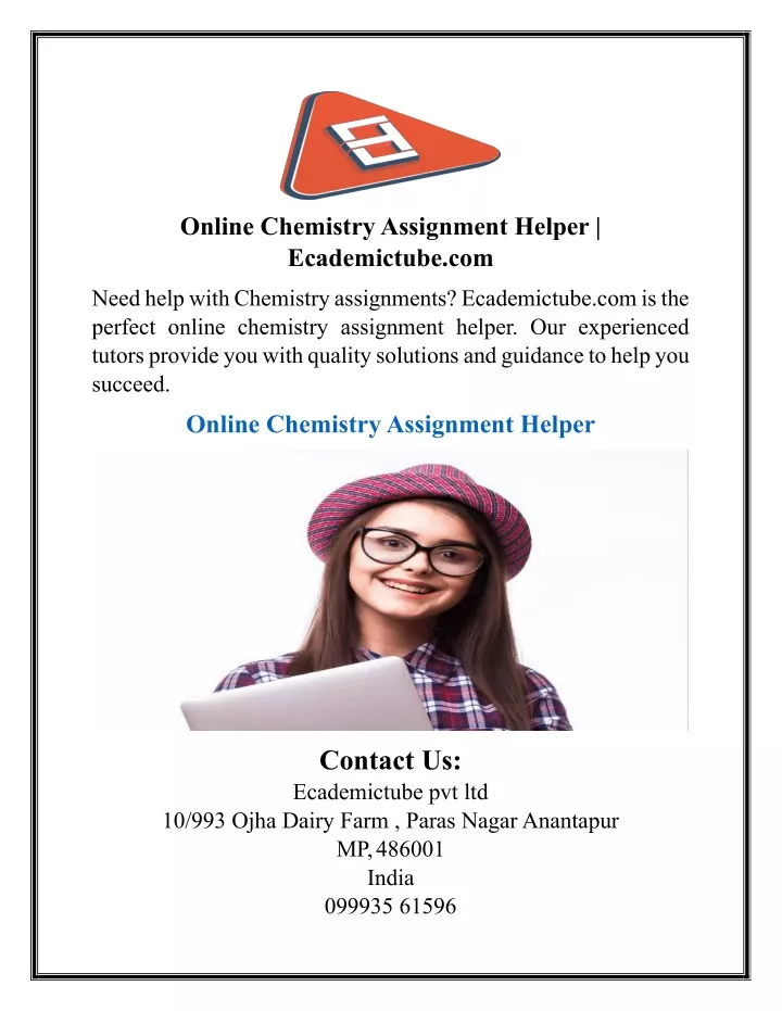 online chemistry assignment helper ecademictube