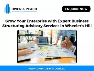 Grow Your Enterprise with Expert Business Structuring Advisory Services in Wheeler’s Hill