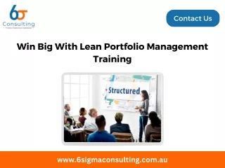 Win Big With Lean Portfolio Management Training