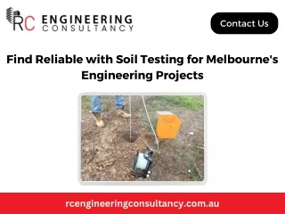 Find Reliable with Soil Testing for Melbourne's Engineering Projects