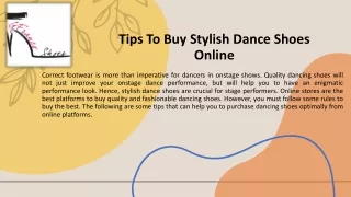Tips To Buy Stylish Dance Shoes Online