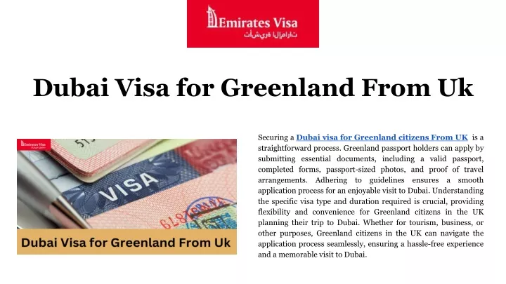 dubai visa for greenland from uk