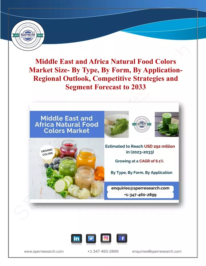 middle east and africa natural food colors market