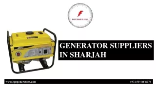 GENERATOR SUPPLIERS IN SHARJAH (1) pptx