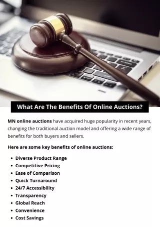 what are the benefits of online auctions