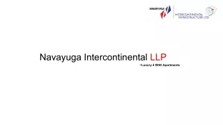 Navayuga Intercontinental LLP: Luxurious 4BHK Apartments for sale in Hyderabad.
