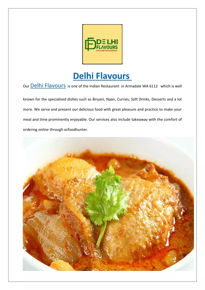 delhi flavours