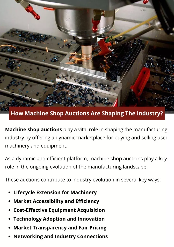 how machine shop auctions are shaping the industry