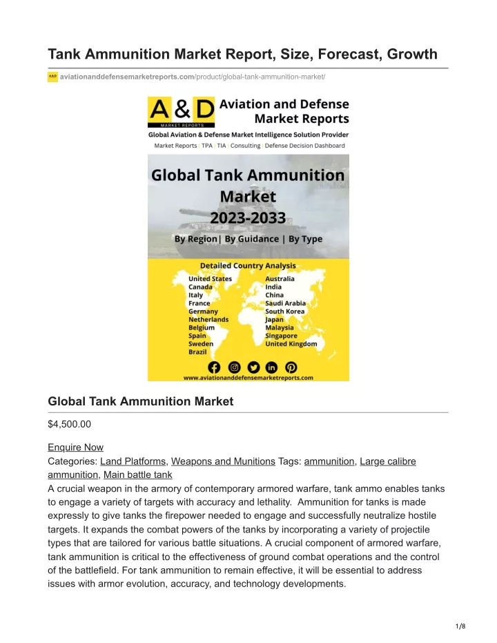tank ammunition market report size forecast growth