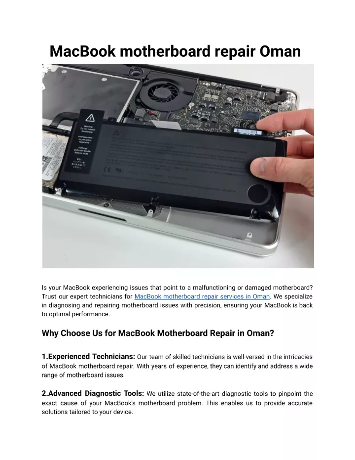 macbook motherboard repair oman