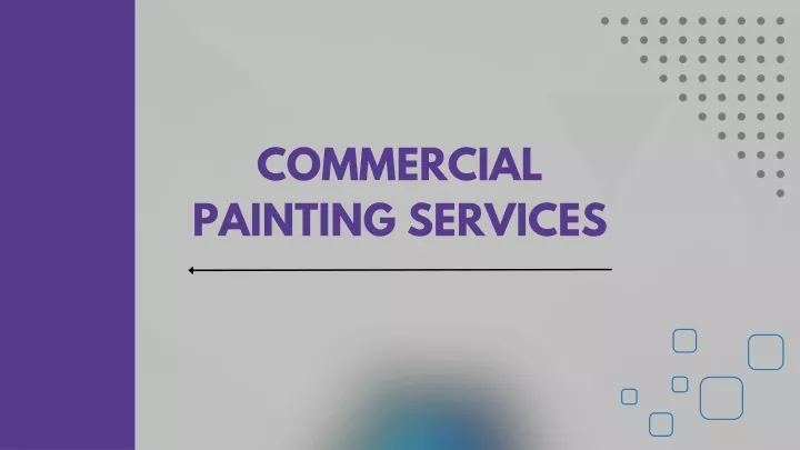 commercial painting services