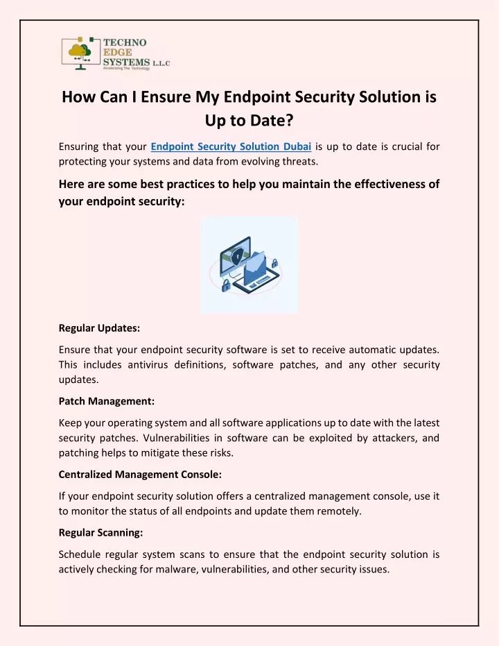 how can i ensure my endpoint security solution