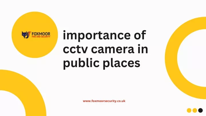 importance of cctv camera in public places