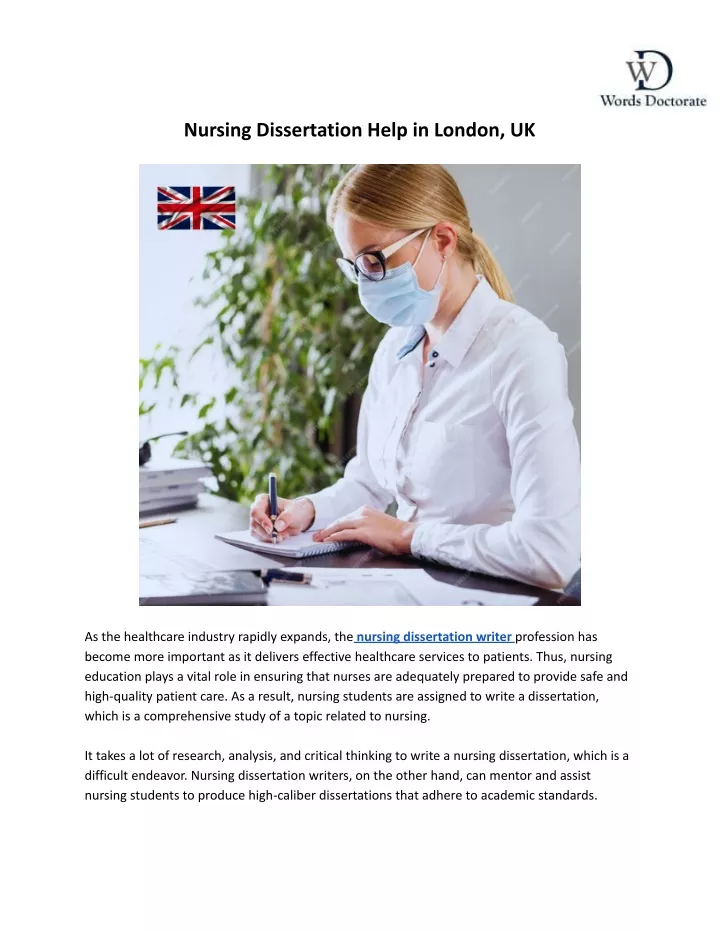 nursing dissertation help in london uk
