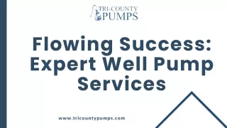 Well Pump Installation Services in MD