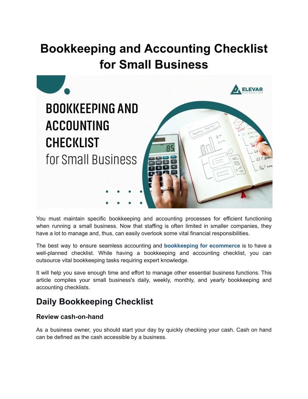 ppt-bookkeeping-and-accounting-checklist-for-small-business