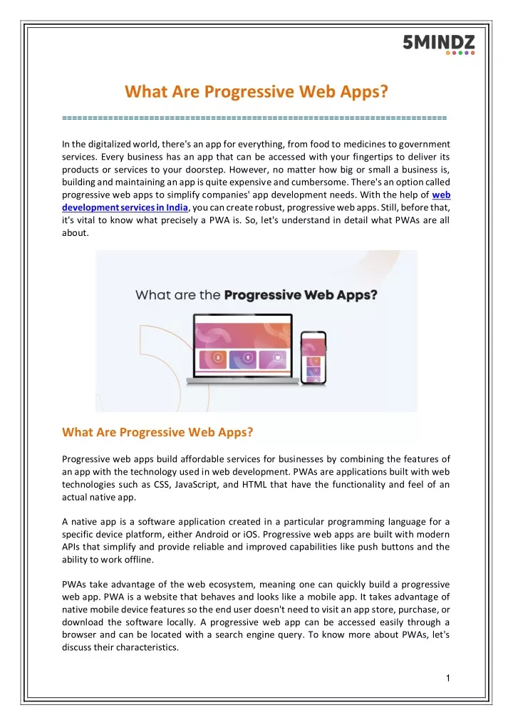 what are progressive web apps