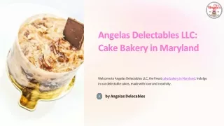 Discover Delicious Delights with Premier Cake Bakery in Maryland