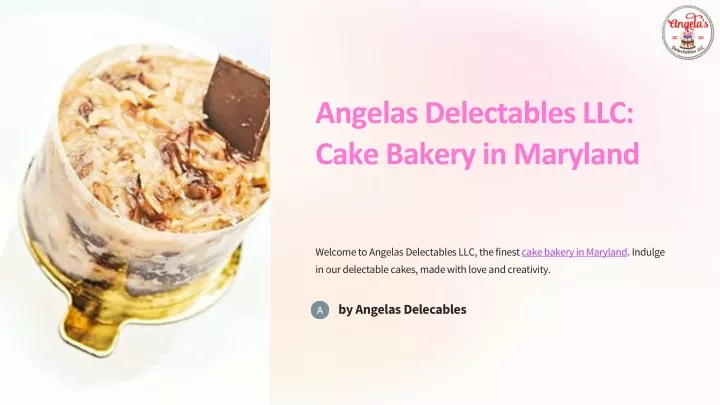 angelas delectables llc cake bakery in maryland