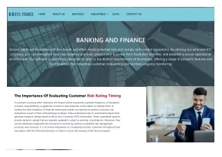KYC Solutions for Banking and Finance Industry