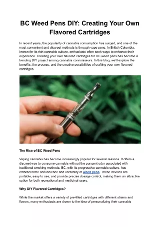 Shop Weed Pens for the Best THC Vapes Online - Bcweedpen