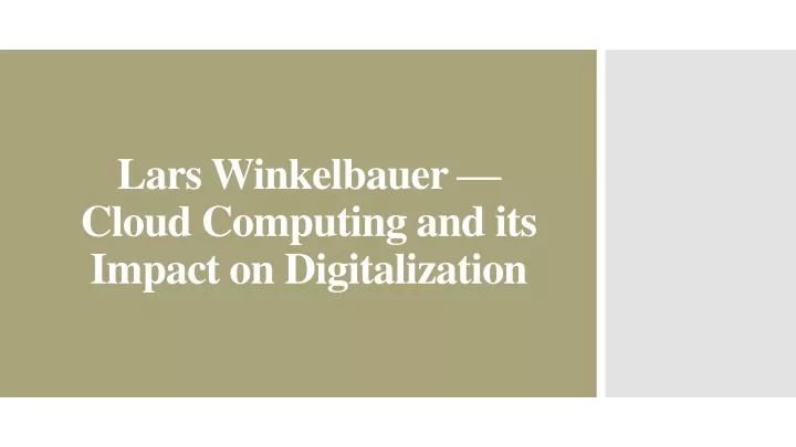 lars winkelbauer cloud computing and its impact on digitalization
