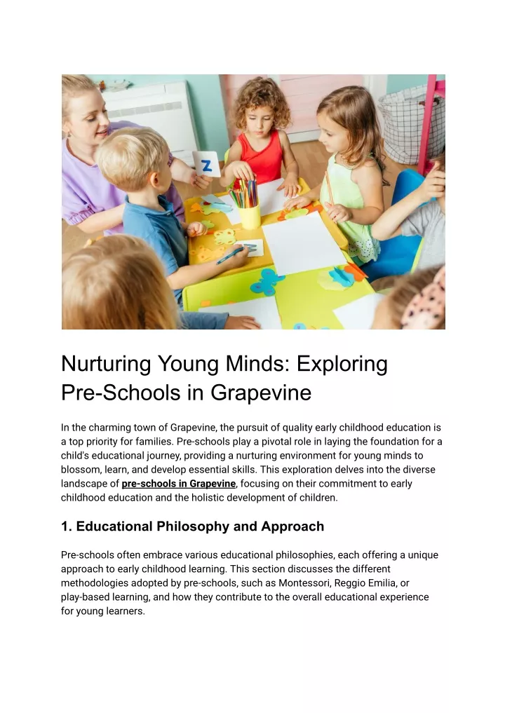 nurturing young minds exploring pre schools