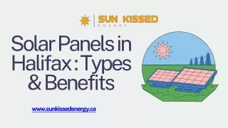 Solar Panels in Halifax  Types & Benefits