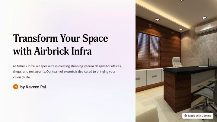 transform your space with airbrick infra