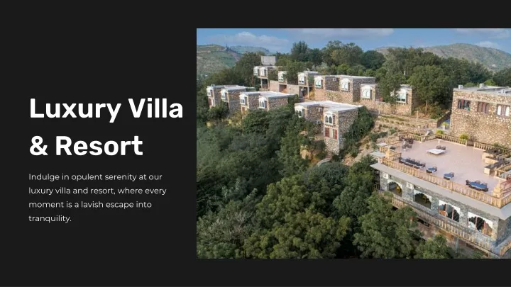 luxury villa resort