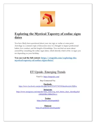 exploring the mystical tapestry of zodiac signs