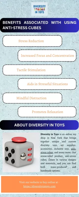 benefits associated with using anti stress cubes