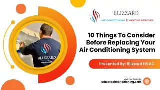 10 Things To Consider Before Replacing Your Air Conditioning System