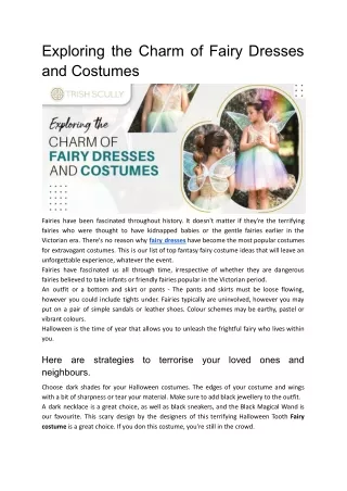 Exploring the Charm of Fairy Dresses and Costumes.docx