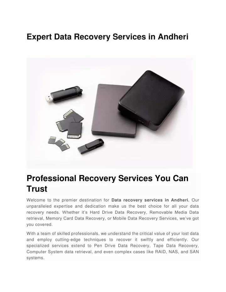 expert data recovery services in andheri