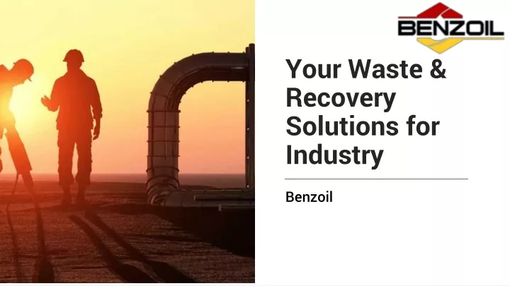 your waste recovery solutions for industry