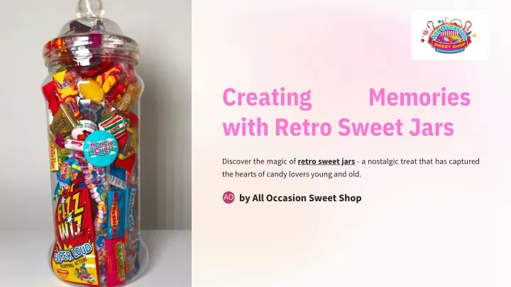 creating with retro sweet jars