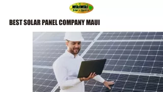 The Best Solar Panel Company Maui Assist to Increase Rental Property Value