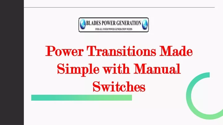 power transitions made power transitions made