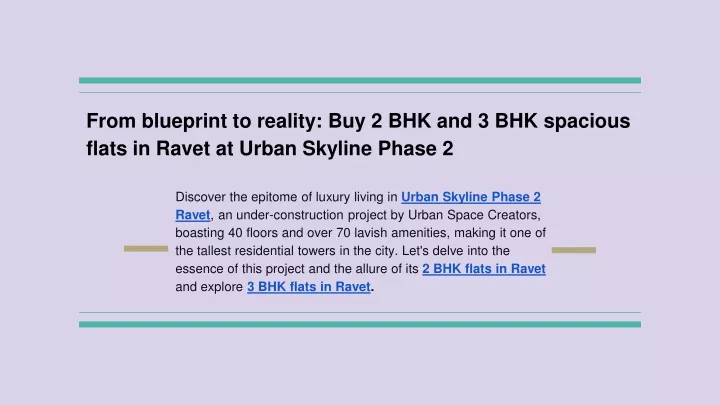 from blueprint to reality buy 2 bhk and 3 bhk spacious flats in ravet at urban skyline phase 2