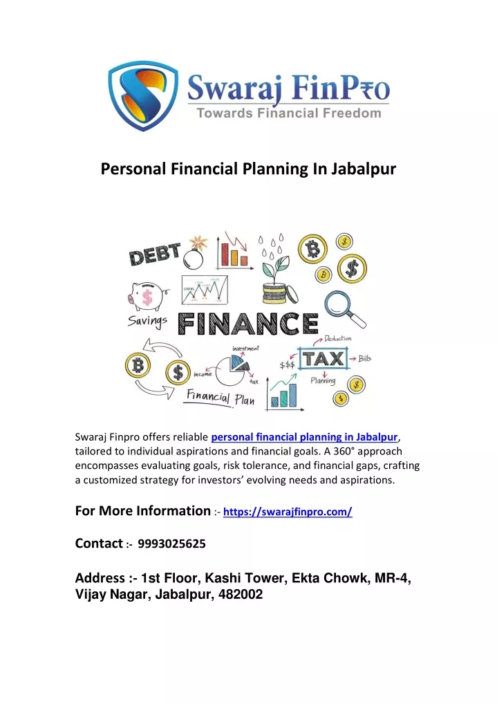 personal financial planning in jabalpur